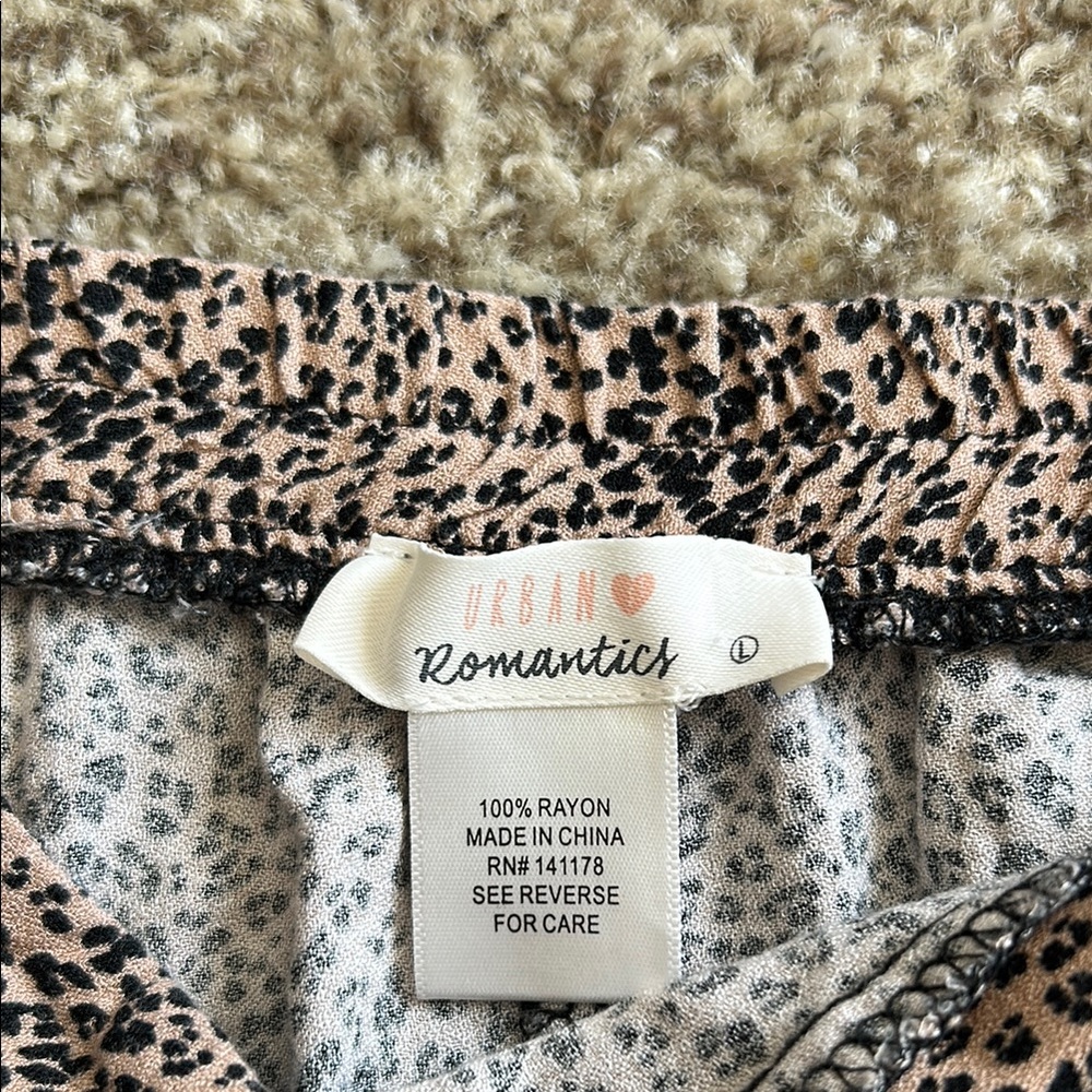 Leopard Print Midi Wrap Skirt - Picture 2 of 5